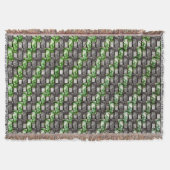 Rechteckige Schnitte und gefärbte, graugrüne Decke (Vorderseite)