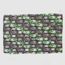 Rechteckige Schnitte und gefärbte, graugrüne