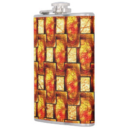 rechteckige Teller, gekrempelt und gebeizt Flachmann