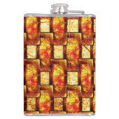 rechteckige Teller, gekrempelt und gebeizt Flachmann (Rückseite)