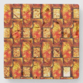 rechteckige Teller, gekrempelt und gebeizt Steinuntersetzer (Vorderseite)