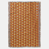 Rechteckige Teller, geschnitzt und farbig, orange Decke (Vorderseite Vertikal)