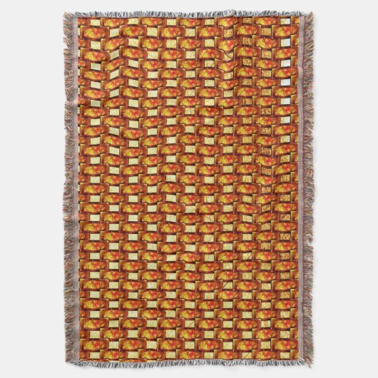 Rechteckige Teller, geschnitzt und farbig, orange Decke (Vorderseite Vertikal)