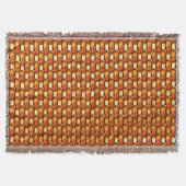 Rechteckige Teller, geschnitzt und farbig, orange Decke (Vorderseite)