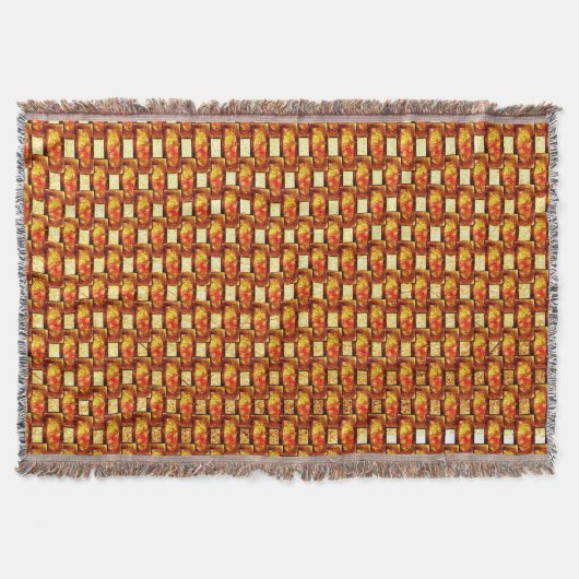 Rechteckige Teller, geschnitzt und farbig, orange Decke (Vorderseite)