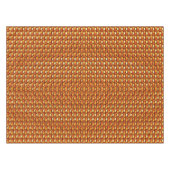 Rechteckige Teller, geschnitzt und farbig, orange Tischdecke (Vorderseite (Horizontal))