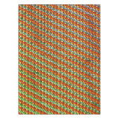 Rechteckige Teller, geschnitzt und gefärbt, rot gr Tischdecke (Vorderseite)