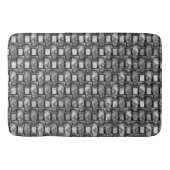 Rechteckige Teller geschnitzt und gefärbt, schwarz Badematte (Vorderseite)