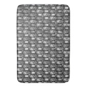 Rechteckige Teller geschnitzt und gefärbt, schwarz Badematte (Vorderseite Vertikal)