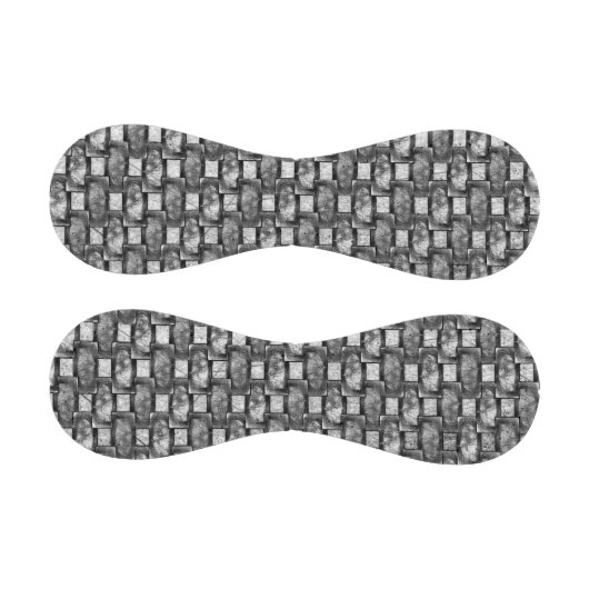 Rechteckige Teller geschnitzt und gefärbt, schwarz Baseball (Paneele)