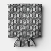 Rechteckige Teller geschnitzt und gefärbt, schwarz Dosenkühler (Vorderseite)