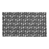 Rechteckige Teller geschnitzt und gefärbt, schwarz Kissenbezug (Rückseite-Links)