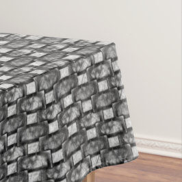 Rechteckige Teller geschnitzt und gefärbt, schwarz Tischdecke