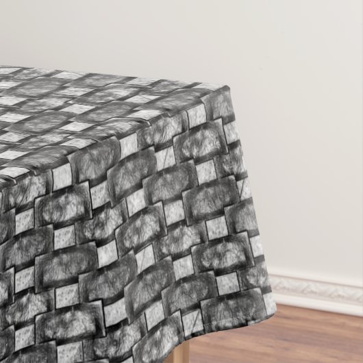 Rechteckige Teller geschnitzt und gefärbt, schwarz Tischdecke (Beispiel)