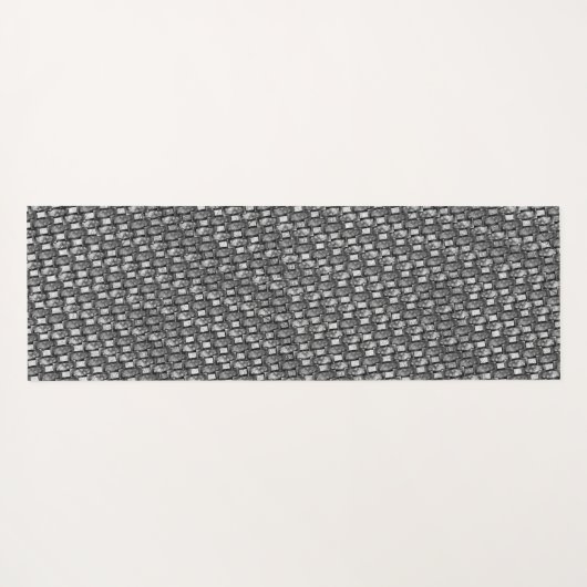 Rechteckige Teller geschnitzt und gefärbt, schwarz Yogamatte (Rückseite (Horizontal))