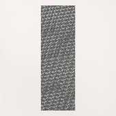 Rechteckige Teller geschnitzt und gefärbt, schwarz Yogamatte (Vorderseite)