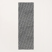 Rechteckige Teller geschnitzt und gefärbt, schwarz Yogamatte (Rückseite)