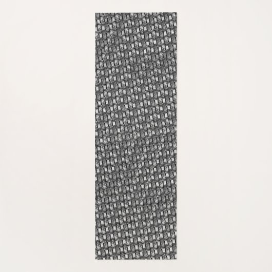 Rechteckige Teller geschnitzt und gefärbt, schwarz Yogamatte (Rückseite)