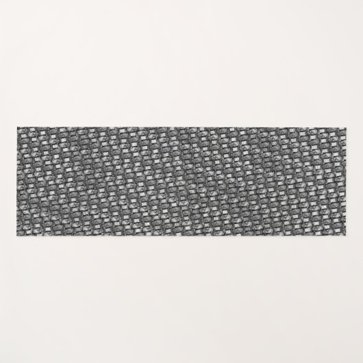 Rechteckige Teller geschnitzt und gefärbt, schwarz Yogamatte (Vorderseite (Horizontal))