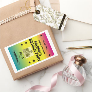  RECHTECKIGER AUFKLEBER