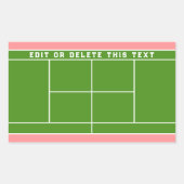 Rechteckiger Aufkleber (Vorderseite)