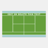 Rechteckiger Aufkleber (Vorderseite)