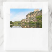 rechteckiger Aufkleber Beynac-et-Cazenac und Dordo (Tasche)