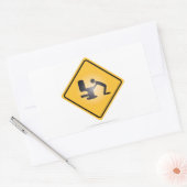 Rechteckiger Aufkleber für Gelbkater (Umschlag)