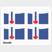 Rechteckiger Aufkleber mit der Flagge von Toronto (Blatt)