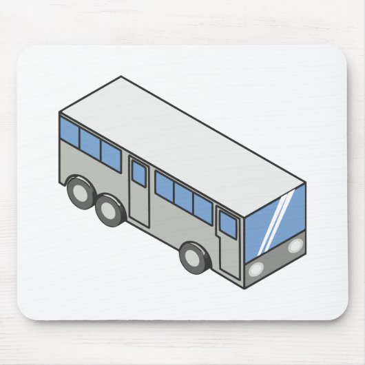 Rechteckiger Bus Mousepad (Vorne)
