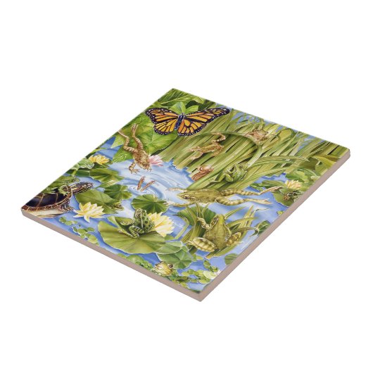 Rechteckiger Frosch Fliese (Seite)