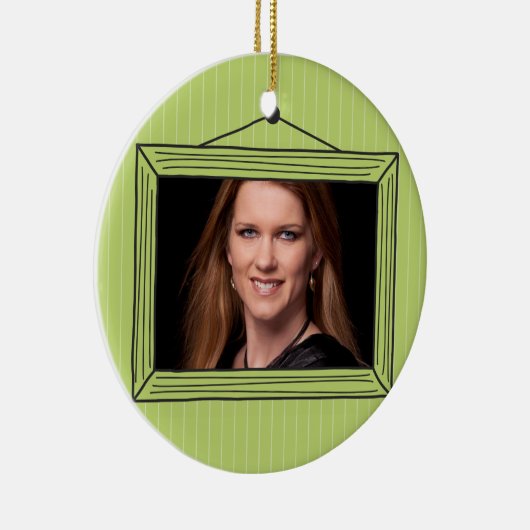 Rechteckiger handdrawn Bilderrahmen Keramikornament (Rechts)