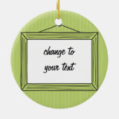 Rechteckiger handdrawn Bilderrahmen Keramikornament (Hinten)