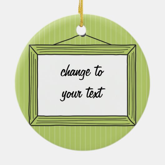 Rechteckiger handdrawn Bilderrahmen Keramikornament (Hinten)