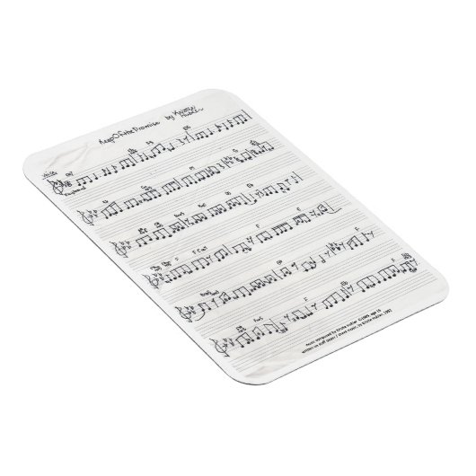 Rechteckiger Kühlschrankmagnet für handgeschrieben Magnet (Rechte Seite)