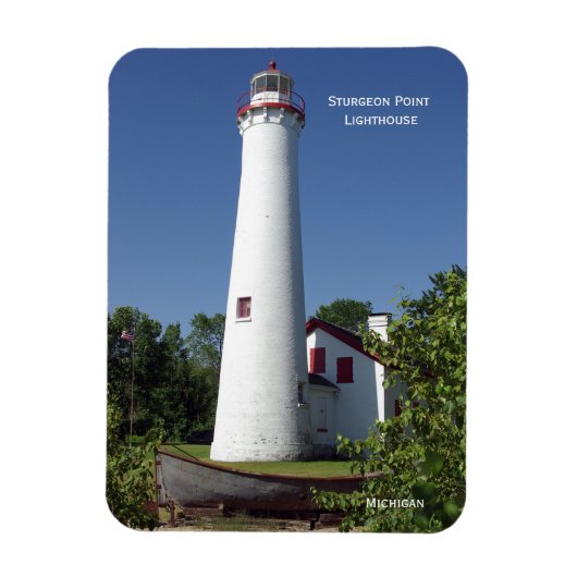 rechteckiger Sturgeon Point Lighthouse-Magnet Magnet (Vertikal)