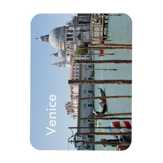 Rechteckiger Venedig-Magnet mit Text Magnet (Vertikal)