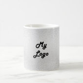 Rechteckiges Logo für das Silbergeschäft Kaffeetasse (Mittel)