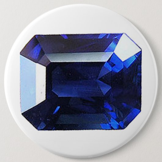 Rechteckiges Sapphire Blue Button (Vorderseite)