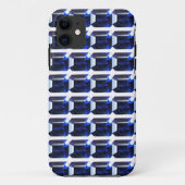 Rechteckiges Sapphire Blue Case-Mate iPhone Hülle (Rückseite)