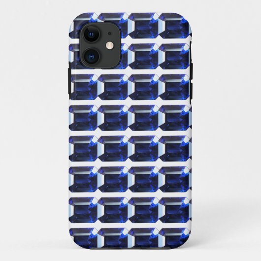Rechteckiges Sapphire Blue Case-Mate iPhone Hülle (Rückseite)