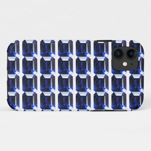 Rechteckiges Sapphire Blue Case-Mate iPhone Hülle (Rückseite (Horizontal))