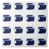Rechteckiges Sapphire Blue Fliese (Vorderseite)