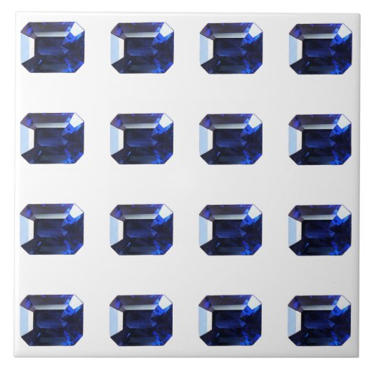 Rechteckiges Sapphire Blue Fliese (Vorderseite)