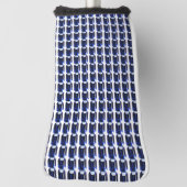 Rechteckiges Sapphire Blue Golf Headcover (Rotieren 90)