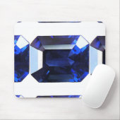 Rechteckiges Sapphire Blue Mousepad (Mit Mouse)