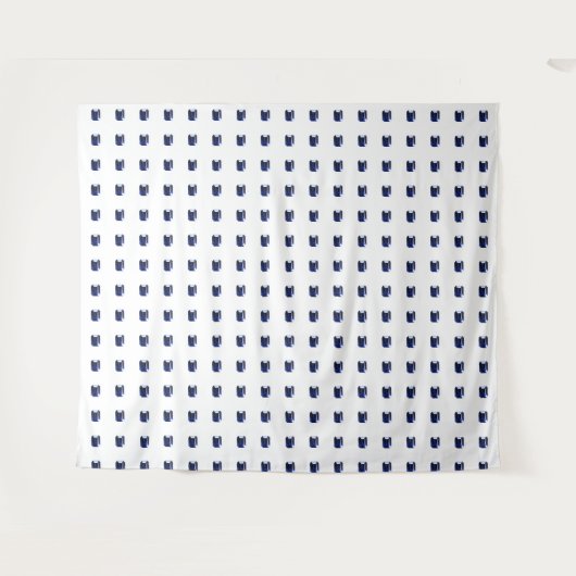 Rechteckiges Sapphire Blue Wandteppich (Vorderseite (Horizontal))