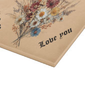 Rechteckiges Schneidebrett für die Mama (Ecke)