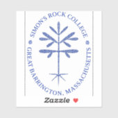 rechteckiges Vinyl Blue Siegel Decal Aufkleber (Blatt)