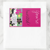 Rechteckkleber Rechteckiger Aufkleber (Tasche)